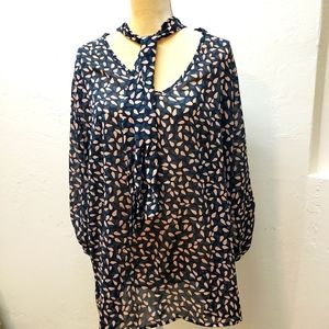JONATHAN MARTIN blouse with tie neck